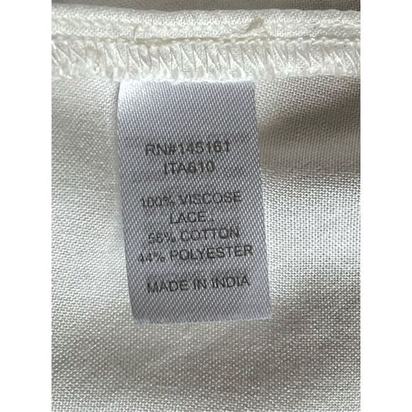 1339 Charming‎ Charlie Sleeveless Embroidered Boho Blouse Size Small - Picture 5 of 7